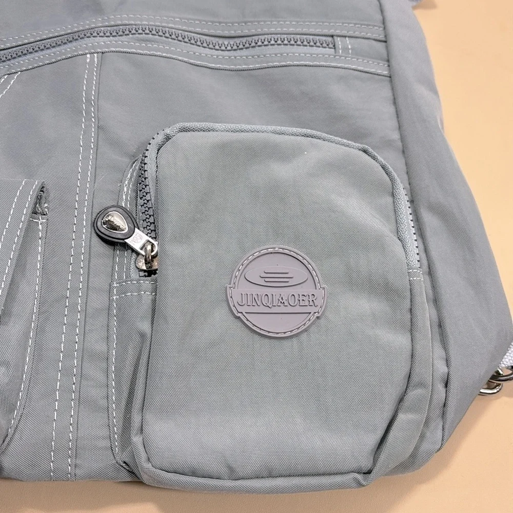 Grey durable medium size backpack/shoulder bag - Picture 2 of 10
